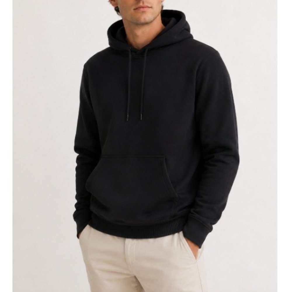Everlane Men's Black The Off-Duty Terry Cotton Hoodie Size S NWT